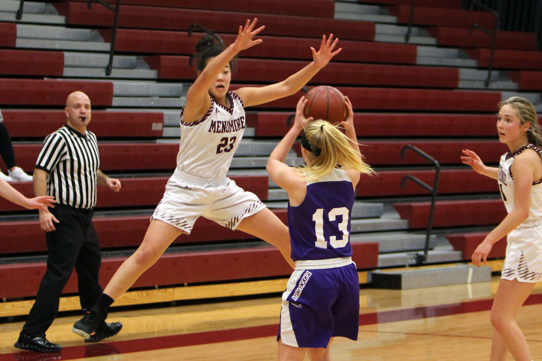 Ashland at Menomonie girls basketball 12-27-19